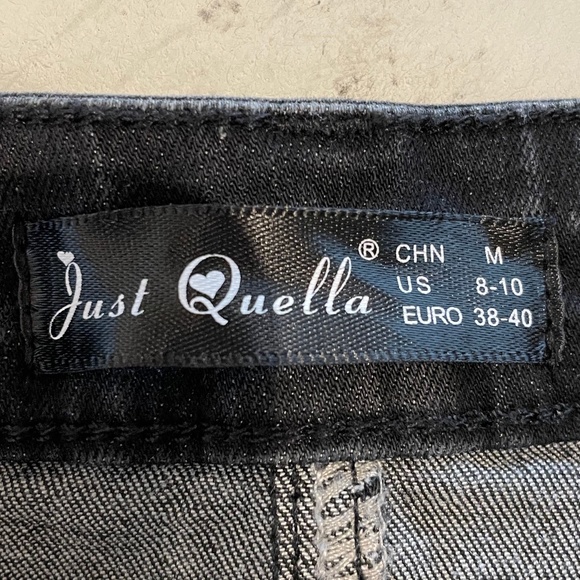 Black Jean Mini Skirt - Picture 3 of 3